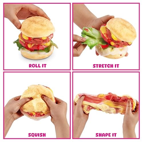 Slime Mart Small Basket by ZURU for Making Burgers, Compound Slime Toy, Arts & Crafts for Kids and Kidults, Soft Slime Making Kit - Slime Kit for Girls Ages 6-10, Burger thumbnail 7