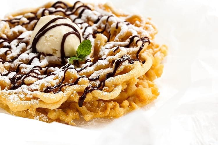 Fun Pack Foods - Carnival Funnel Cakes Deluxe Kit - Includes (2) Original Funnel Cake Mixes, Pitcher, Fry Ring & Cooking Tongs thumbnail 4