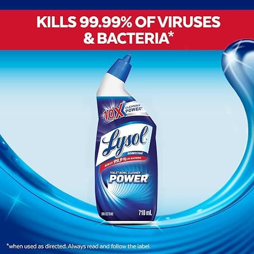 Lysol® Disinfectant Toilet Bowl Cleaner Power, (2 x 710 mL) = 1.42 L, Pack of 2, Cleaning, Disinfecting, and Stain Removal thumbnail 2