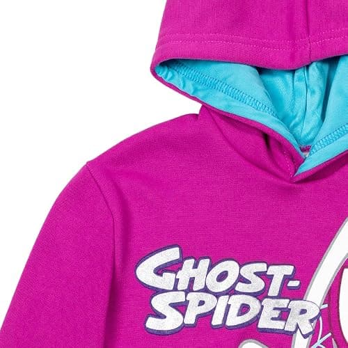 Marvel Spidey and His Amazing Friends Girls' Fleece Pullover Hoodie Toddler to Little Kid thumbnail 6