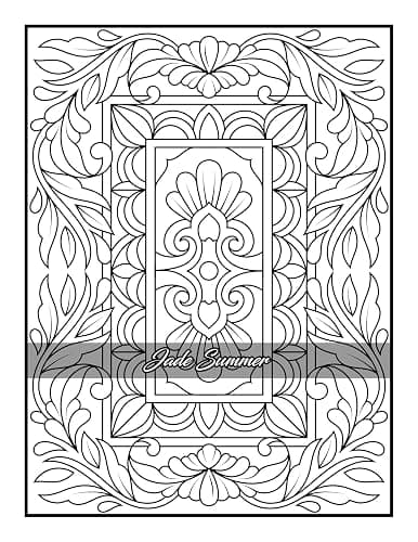 100 Amazing Patterns: An Adult Coloring Book with Fun, Easy, and Relaxing Coloring Pages thumbnail 59