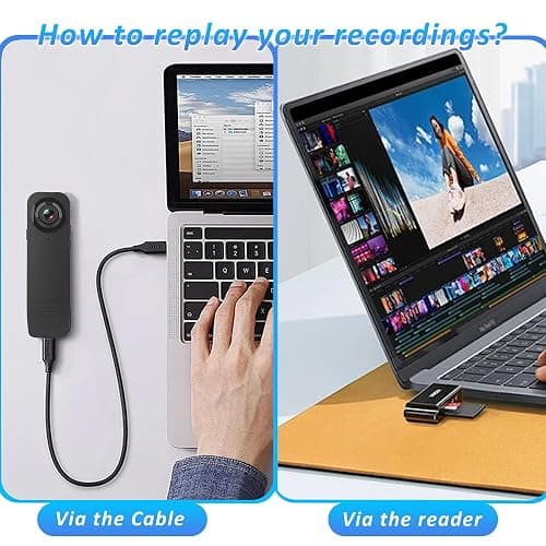 Mini Body Camera with Audio & Video Recording - Small POV Cam 1080P with 64G Card - Wearable Personal Portable Cameras Recorder DV - Night Version Camcorder for Security Work Records Guard Traveling thumbnail 6