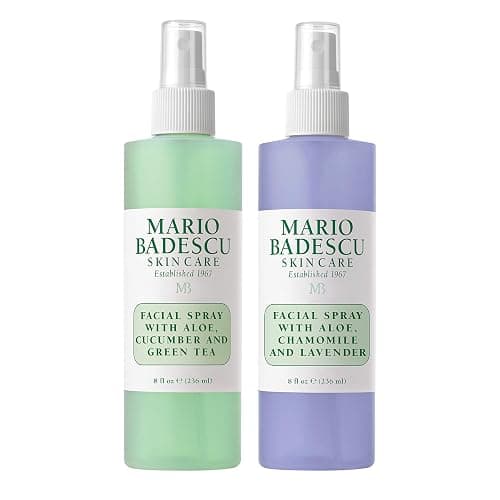 Mario Badescu Facial Spray Duo - Includes Aloe, Chamomile & Lavender PLUS Aloe, Cucumber & Green Tea Toner for Face, Neck or Hair - Cooling and Hydrating Face Mist for All Skin Types, Dewy Finish - Image 1