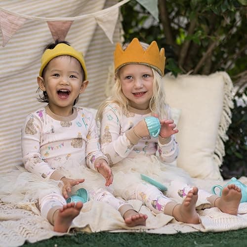Burt's Bees Baby Girls' 2-Piece Long Sleeve Tee and Pants Organic Cotton Pajama Set thumbnail 4
