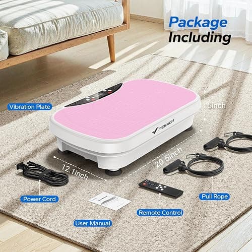 Merach Vibration Plate Exercise Machine, Bluetooth Vibration Plate for Lymphatic Drainage, Full-Body Workout Vibrating Platform for Weight Loss, Fitness Equipment for Home Women Men thumbnail 7