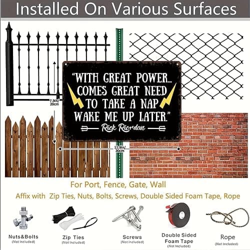 Vintage Metal Sign Percy Jackson Quote Poster Retro Tin Signs Funny Aluminum Sign For Man Cave, Garage, Living Roome, Cafe And Pub Decoration 8 X 12 Inch thumbnail 4
