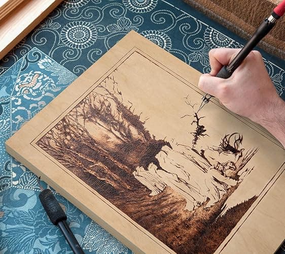 ARTEZA Wooden Canvas Board, 8x10 Inch, Pack of 5 | Cradled Birch Panels for Painting, Acrylic Pouring, Encaustic Art & Wood Burning thumbnail 2