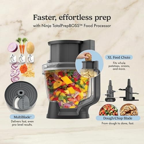 Ninja CrushBOSS 3-in-1 Blender & Food Processor, 1850PW, LB401BL | Ninja's most powerful all-in-one system. CrushBOSS Kitchen System for full-size blends, personal blends & food processing. thumbnail 8