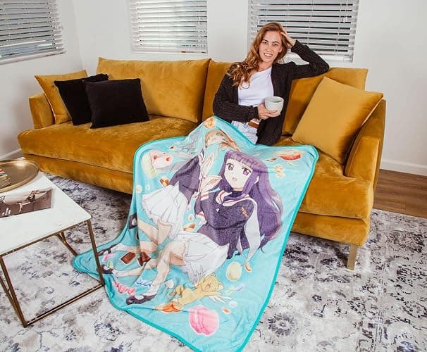 JUST FUNKY Cardcaptor Sakura Plush Fleece Throw Blanket | Cozy Sherpa Cover for Sofa and Bed, Home Decor Room Essentials | Anime Manga Gifts and Collectibles | 45 x 60 Inches thumbnail 2