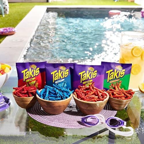 Takis 18 pc / 1 oz Variety Pack, Assorted Flavored Mixed Rolled Tortilla Chips – (5) Fuego, (5) Blue Heat, (4) Nitro, (4) Crunchy Fajitas thumbnail 6