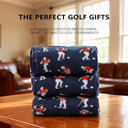Funny Golf Socks,Christmas Golf Gifts for Men Dad,Stocking Stuffers for Men | Featuring funny Golfer Patterns Socks, Great for Any Golfer, Funny Gift for Dad, Golf Accessories for Men thumbnail 6