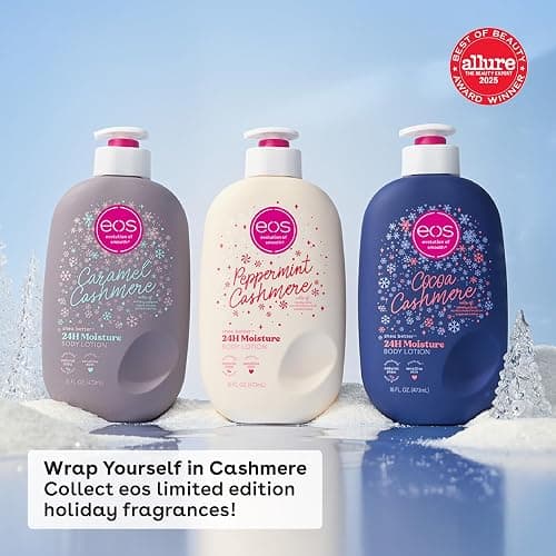 eos Shea Better Holiday Body Lotion, Cocoa Cashmere, Limited Edition Skin Care, 24-Hour Moisture, Body Lotion for Women, Vegan, 16 fl oz thumbnail 6