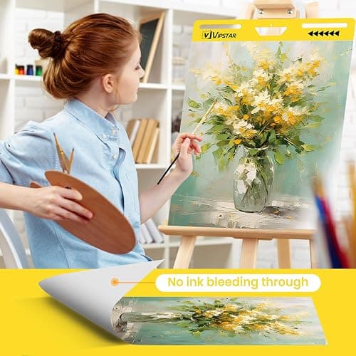(6 Pads) Sticky Easel Pad 25 in x 30 in Post, Large Self Stick Flip Chart Premium Paper for Teachers, Mount to Most Surfaces and Bleedproof, Super Sticking Power thumbnail 5