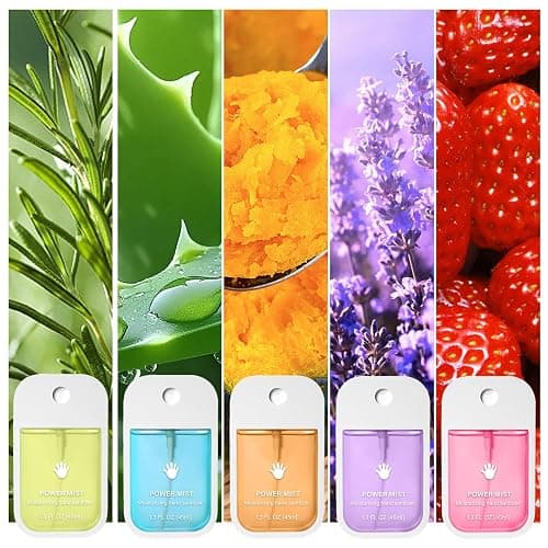 6PCS Flavors Power Mist Hand Sanitizer, Power Mist Hydrating Hand Sanitizer Spray for Adults, Portable Sanitizer Spray, Sanitizer Set for Daily and Travel (1 PC) thumbnail 5