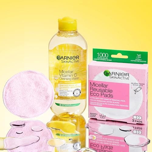 Garnier Micellar Vitamin C Cleansing Water 700ml, Gentle face Cleanser & Makeup Remover, Hypoallergenic. Vegan Formula, Suitable For Dull And Uneven Skin, Brightening Formula, Dermatologically Tested thumbnail 6