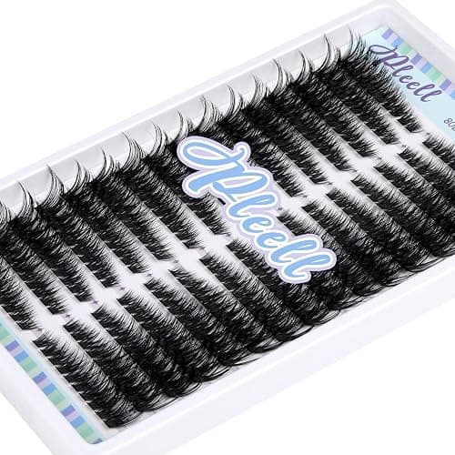 Pleell Lash Clusters 320 Pcs Individual Lashes Clusters 7-16 MM Cat Eye Wispy Eyelash Clusters D Curve 80D Cluster Eyelash Extensions Easy DIY Lash Extension at Home thumbnail 7