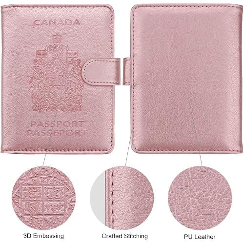WALNEW RFID Blocking Passport Holder Travel Wallet Cover Case thumbnail 3