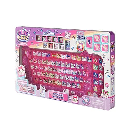 Clickeez Keyboard Mega Pack - The Ultimate Starter Set | Includes Storage Keyboard & 15 with Exclusive Mega Pack Characters | Clickable Collectibles | Ages 6+ thumbnail 10