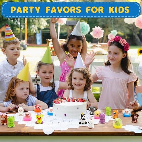 30 Packs Party Favors, Slow Rising Animal Squishy Toys with Cupsules, Goodie Bag Stuffers, Birthday Gifts, Treasure Box Toys, Kids Classroom Prizes, Claw Machine Toys, Stress Relief Squishy Toys thumbnail 7
