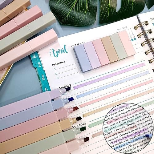 Highlighters and Gel Pens Set with 6pcs Aesthetic Pastel highlighter markers and 5pcs Cute Black Ink Gel Pens Retractable for School Office Supplies Writing Drawing Bible Marker Journaling thumbnail 2
