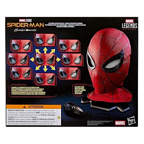 Spider-Man Marvel Legends Series Homecoming Electronic Expressive Mask, Premium Interactive Roleplay Gear for Adults thumbnail 15
