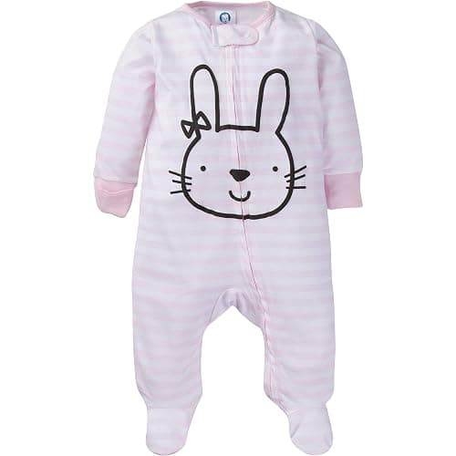 Gerber Baby-Girls 4 Pack Sleep 'N Play Footie thumbnail 3