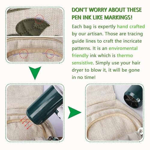 Girl's Convertible Sling Bag, Hand Craft Artisan Purse, Beautiful Canvas Premium Casual Day Mini Backpack for Women (Green Marsh) thumbnail 7