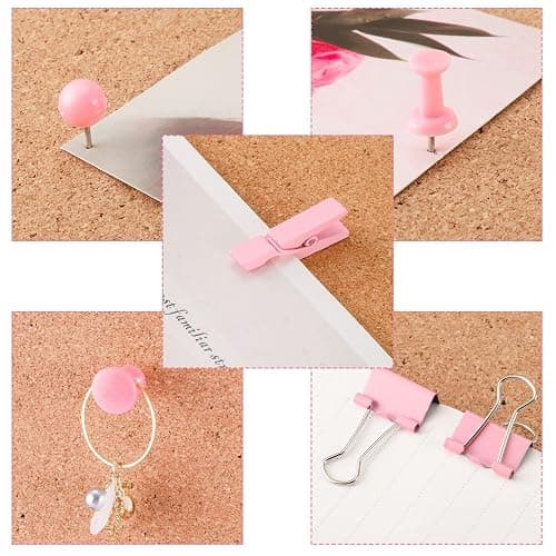 200 Pieces Pink Push Pins Thumb Tacks Cute Decorative Push Pins for Cork Board Bulletin Boards Wall Maps Pictures Office Supplies thumbnail 5