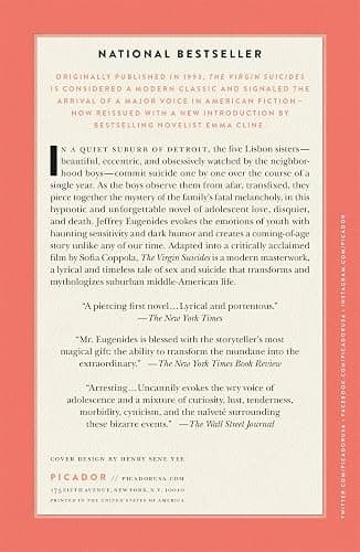 The Virgin Suicides: A Novel (Twenty-Fifth Anniversary Edition) (Picador Modern Classics, 2) thumbnail 2