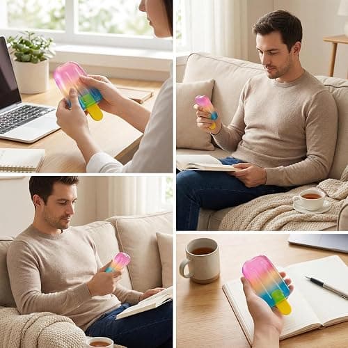 Ice Cream Squeeze Squishy,Summer Party Favors for Kids Adults,Soft Sensory Fidget Toy for Stress & Anxiety Relief,Birthday Gift & Classroom Rewards thumbnail 6