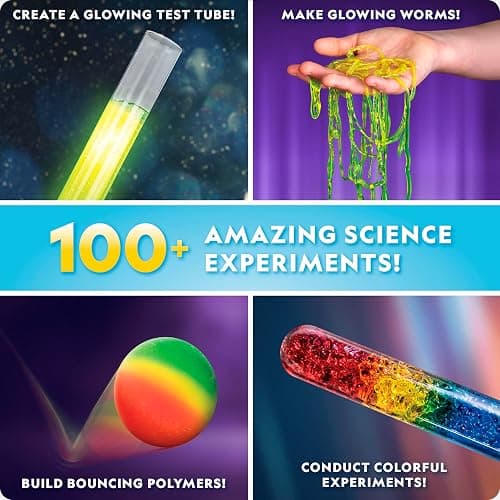 National Geographic Amazing Chemistry Set - Chemistry Kit with 100+ Science Experiments Including Crystal Growing and Reactions, Science Kit for Kids, STEM Gift for Boys and Girls (Amazon Exclusive) thumbnail 3