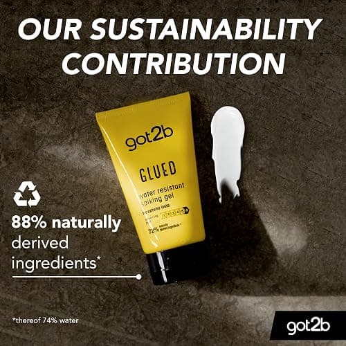got2b Glued Water Resistant Spiking Gel 150 ml, Glued Spiking Gel for up to 72h Ultra Strong Hold, Water & Sweatproof, For Extreme Hairstyles, Vegan* Formula thumbnail 4