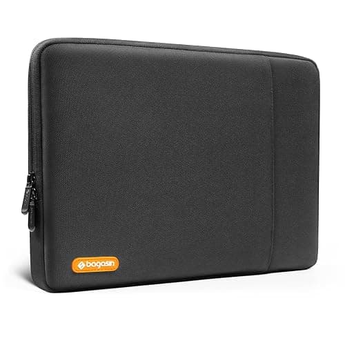 Custodia per Laptop 14 Pollici, Sleeve Compatibile con HP, Lenovo, Dell, ASUS, Acer, HP Stream, Dell Latitude, Lenovo IdeaPad – Borsa Verticale in Poliestere con Tasca – Nero - Image 1