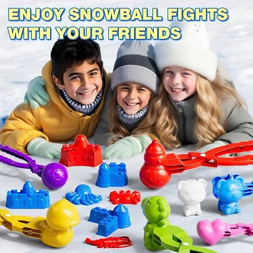 BLmukce 21PCS Snowball Maker Mold Set for Kids Ages 4-8 | Snow Toys for Outdoor Winter Snowball Fight, Fun Snow Games for Toddlers 3-5 & Kids 8-12, Christmas Birthday Toys Gifts for 3 4 5 Year Old Boy thumbnail 3