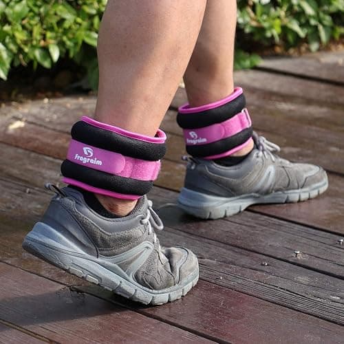 Ankle Weights for Women, Men and Kids - 1/2/3/4/6/8/10/12/15/20 LBS 1 Pair Strength Training Wrist/Leg/Arm Weight with Adjustable Strap for Jogging, Gymnastics, Aerobics, Home Fitness, Physical Therapy thumbnail 5