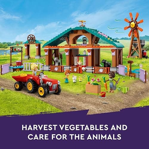 LEGO Friends Farm Animal Sanctuary Building Toys Set - Farm Toy Set with Tractor - Birthday Gift Idea for Kids, Girls & Boys, Ages 6+ - Includes 3 Minifigures & 5 Farm Animals - 42617 thumbnail 3