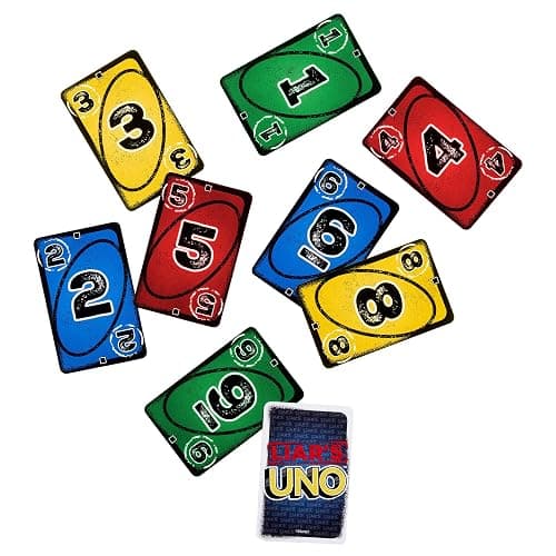 Mattel Games Liar’s UNO Card Game in Travel & Storage Tin for Adults, Kids, Families, Parties & Game Nights, Outwit Other Players with Bluffing & Trickery (Amazon Exclusive) thumbnail 5