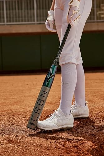 Mizuno Finch Softball Padded Batting Gloves | Pair | Adult and Youth | Nonslip Palm | Padded ShockPalm | FlexMesh Back | QuikAdjust Wrist Tab thumbnail 4