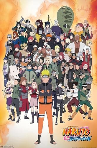 Trends International Naruto Shippuden - Group Wall Poster, 22.375" x 34", Unframed Version - Image 1
