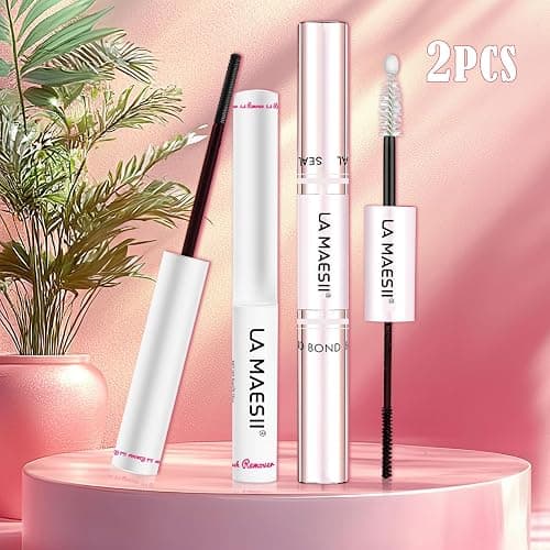 Lash Bond and Seal Remover Kit Waterproof Lash Cluster Glue with Strong Hold Eyelash Adhesive and Remover Non-Irritating Lash Glue Kit (10ML+5ML) thumbnail 5