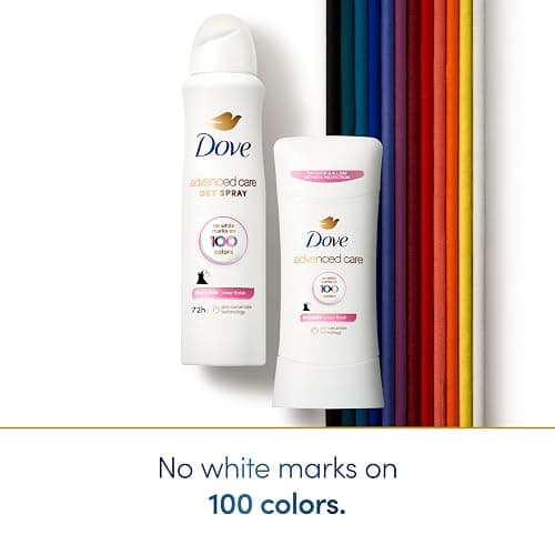 Dove Advanced Care Antiperspirant Deodorant Spray Clear Finish Invisible antiperspirant deodorant tested on 100 colors 72-hour odor and sweat protection with Pro-Ceramide technology 3.8 oz thumbnail 7