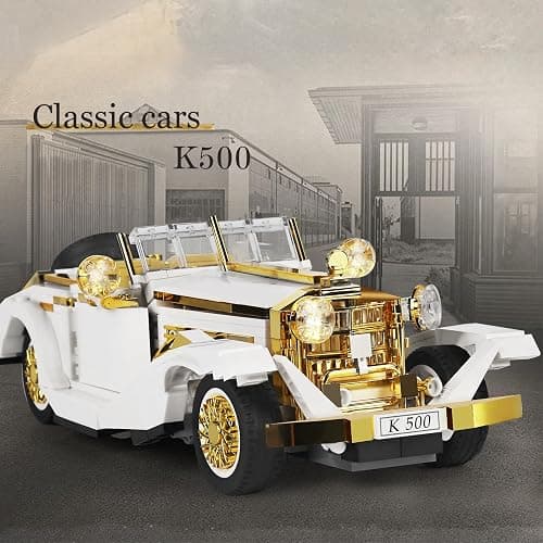 Mould King 10003 Classic Car Model Kit, MOC Vintage Car Building Blocks Set, Gift for Kids Age 8+/Adults Collections Enthusiasts (868+ Pieces, Static Version) thumbnail 6