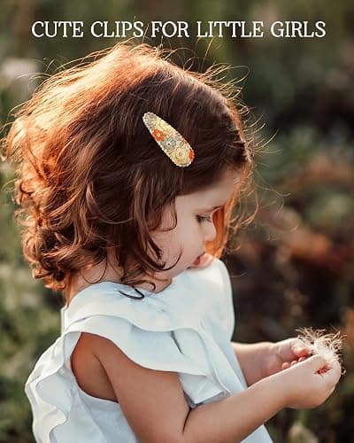 doboi 40Pcs Toddler Hair Clips Hair Barrettes Baby Girls Hair Bows Clips Floral Print Non Slip Snap Hairpins Flower Hair Clips for Girls Kids Toddler Hair Accessories thumbnail 4