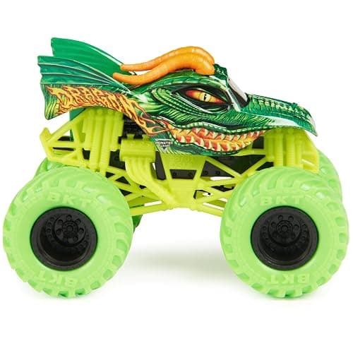 Monster Jam, Official Dragon Vs. Full Charge Die-Cast Monster Trucks, 1:64 Scale, Kids Toys for Boys Ages 3 and up thumbnail 3