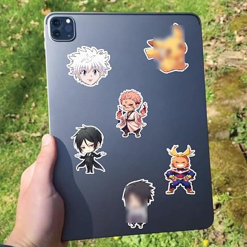 Evercio 50 Pcs Anime Stickers Mixed Pack Trendy Various Manga Stickers Vinyl Decals for Water Bottle Kindle EBook Laptop Phone Notebook Gift for Anime Lover Kids Teens Adults Unique Designs thumbnail 6