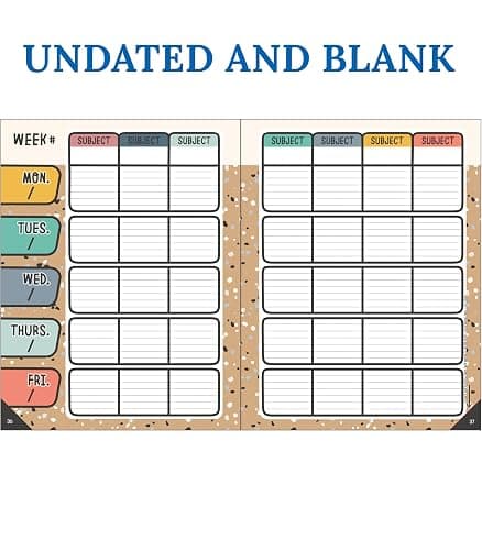 Carson Dellosa We Belong Teacher Planner 2026-2027, Undated 8" x 11" | Spiral Bound Lesson Plan Book with Stickers, Class Schedule, Weekly Calendar, Classroom Must Haves, Homeschool Essentials thumbnail 4