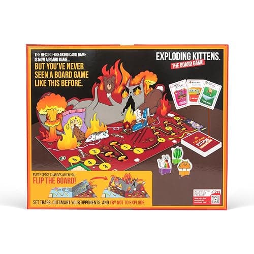 Exploding Kittens: The Board Game - The Action Packed Party Game to Celebrate 10th Birthday - 2-6 Players Aged 7+ - Great for Adults, Teens, Collectors, Kids thumbnail 2