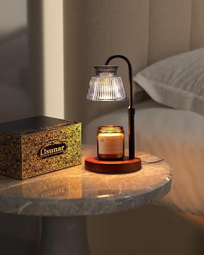 LISUNAR Candle Warmer Lamp with Timer &Dimmable Wax Melt Warmer for Scented Jar Candles, 2 Bulbs,Birthday Gifts for Women House Warming Gifts, Home Decor thumbnail 7