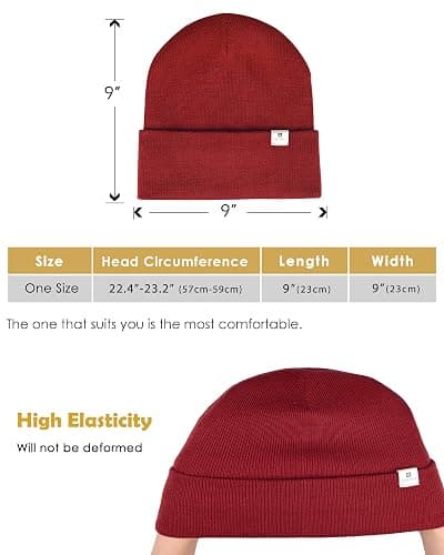 YANIBEST Satin Lined Beanie for Women Reduce Frizz Winter Hats for Women Men Silk Lining Soft Slouchy Warm Cuffed Less Static thumbnail 7