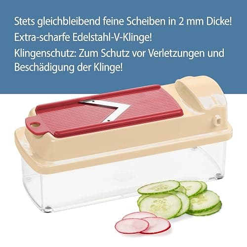 Genius Nicer Dicer Smart 6-teilig Set - Gemüseschneider für Würfel, Stifte, Scheiben, Streifen & Viertel - Zwiebelschneider Zerkleinerer aus der TV-Werbung thumbnail 5